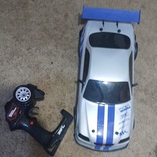 Remote Control Nissan Skyline GT-R Fast Furious Toy Car Silver Blue