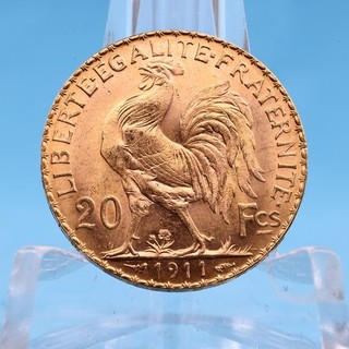 Frankreich 20 Francs 1911 Marianne Coq 6 45 Gramm 900 Gold Vz