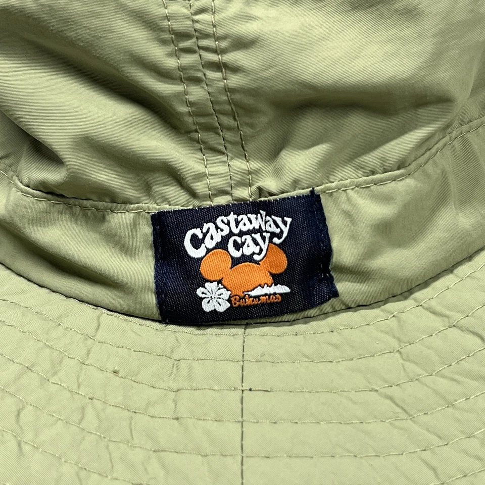 迪士尼Castaway Cay Bucket帽子男式L绿色邮轮巴哈马宽边帽 — 第 4/4 张图片