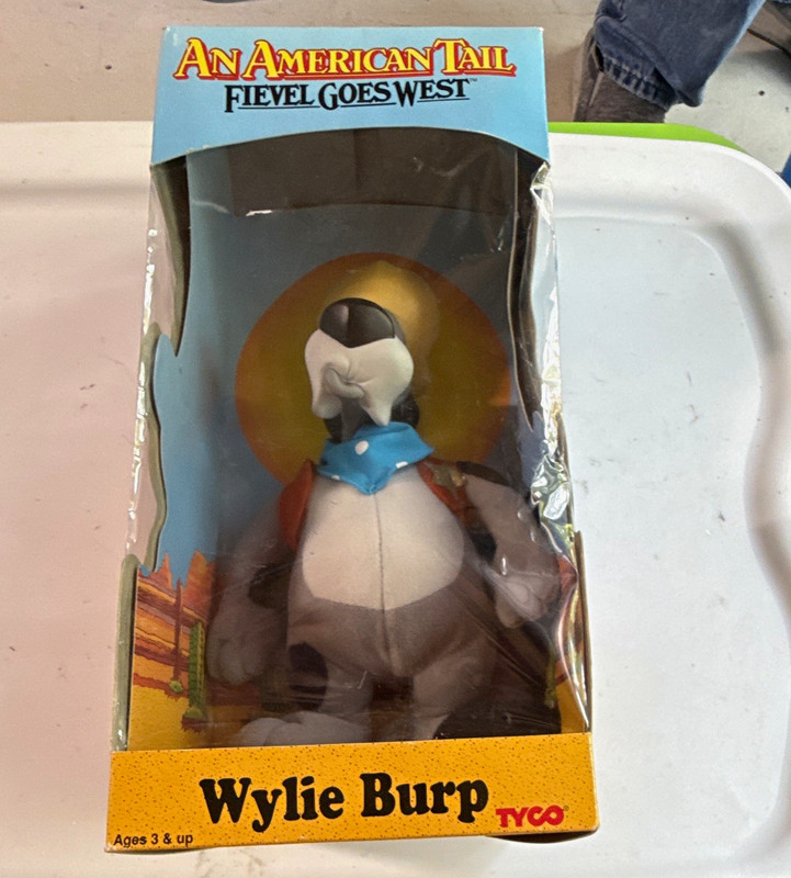 TYCO An American Tail Fievel Goes West Wylie Burp 9in Plush Doll MPN 1925-2