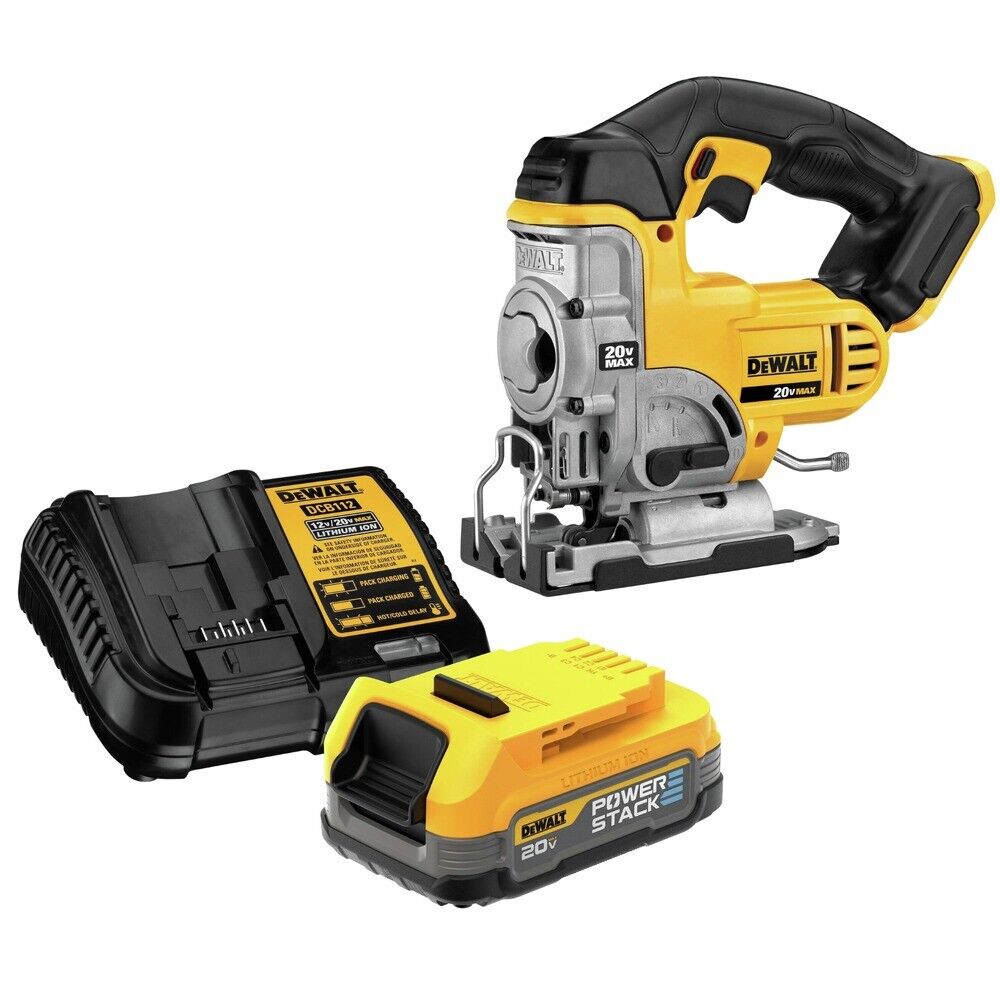20-Volt MAX Lithium-Ion Cordless Jig Saw Kit with Battery 4Ah, Charger and Bag 20-Volt MAX Lithium-Ion Cordless Jig Saw Kit with Battery 4Ah, Charger and Bag