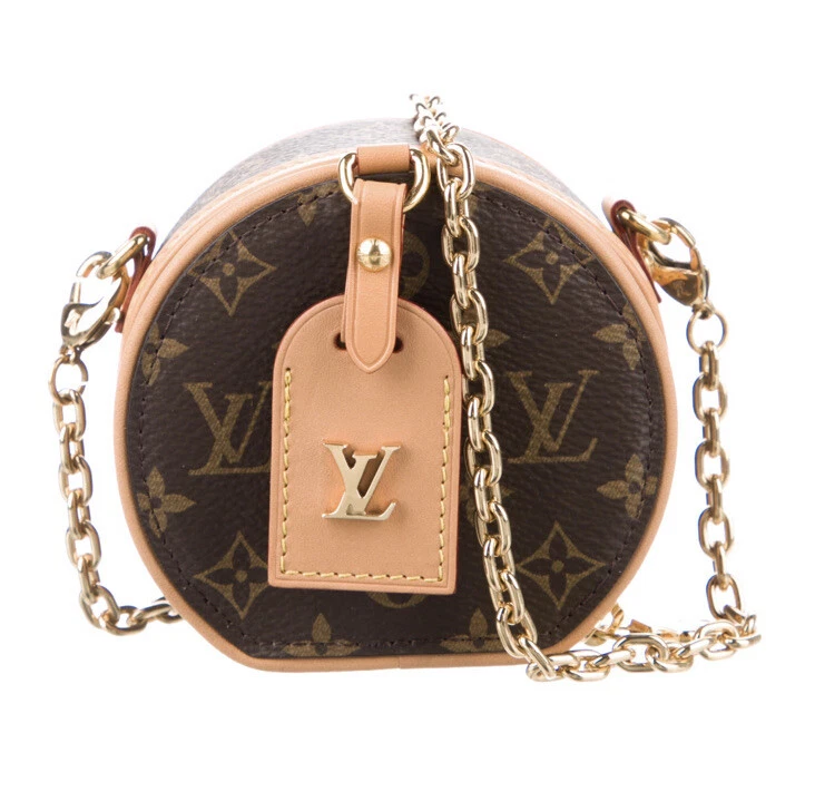 LOUIS VUITTON（LV） Louis Vuitton Mini Scatola Cappello Borsa Monogramma Tela Marrone Collana
