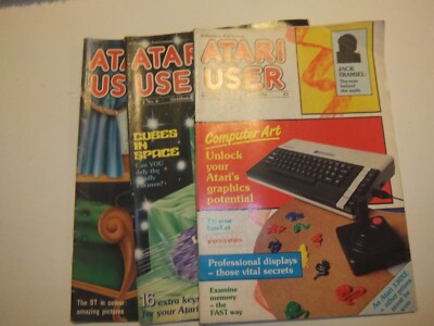 Atari User Issues x3 von 1985 & 1986 - Retro Computing