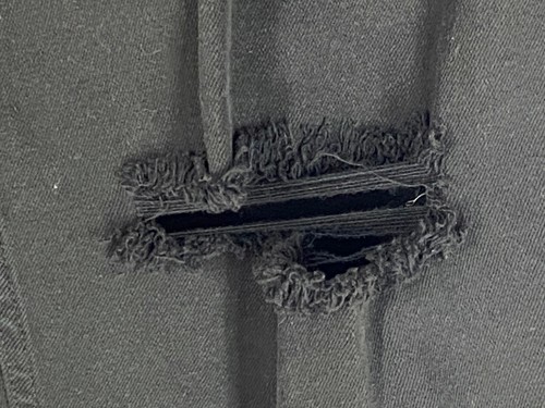 Original Use Men's Jeans, Black Stretch Denim, Slim Taper, Factory Distressed - Picture 2 of 7