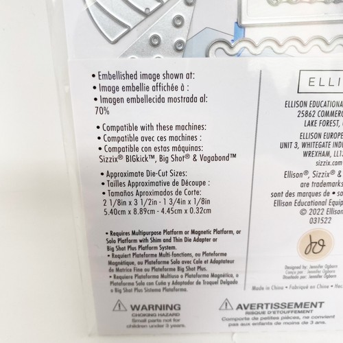 Sizzix Thinlits Celebracion #1 Spanish Birthday Party Die Cuts 666091 - Picture 5 of 5