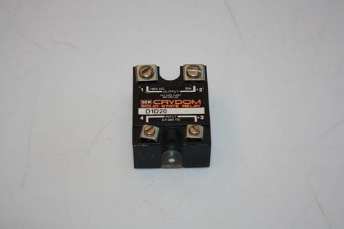 Qty (1) Crydom D1D20 3.5-32V Input 100VDC 20A Out SSR - USED TESTED - Picture 6 of 7