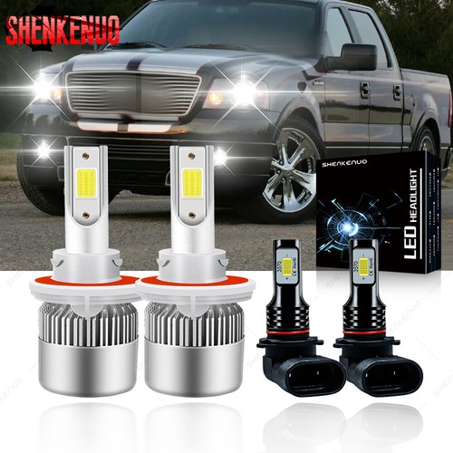 For 2004-2014 Ford F 150 6000K LED Headlght H/Lo Fog Lght Bulbs - Foto 2