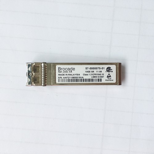 10pcs Genuine Brocade 10G-SFPP-SR 57-0000075-01 10GE SR 850nm 10GbE SW SFP+ - 第 2/7 張圖片