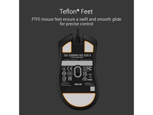 ASUS TUF Gaming M3 Gen II ultralight 59-gram wired gaming mouse, IP56 dust and w - Picture 7 of 12