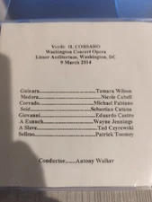 Rare Live Opera Recording CD -407 Il Corsaro Wilson Cabell Fabiano Catana Castro
