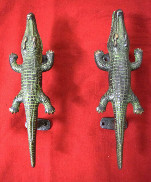 Crocodile Figure Handle Vintage Style Brass Door Handle Restaurant Door Handle Crocodile Figure Handle Vintage Style Brass Door Handle Restaurant Door Handle
