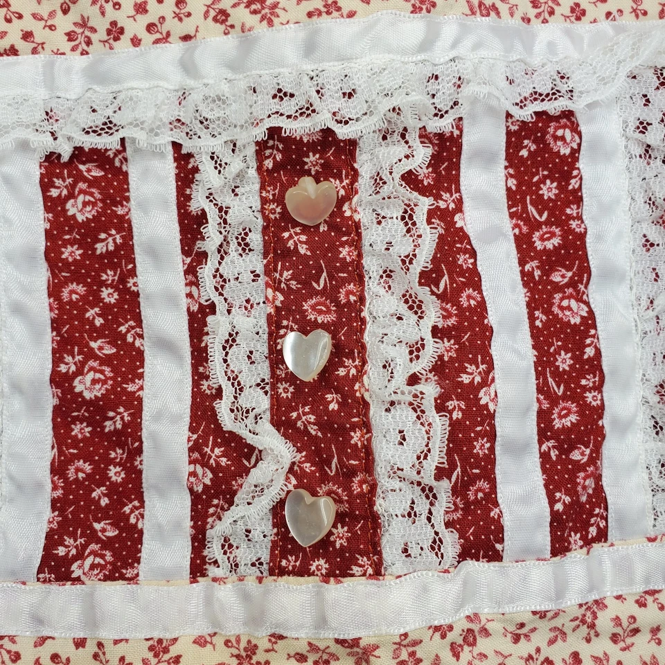 Vestido solero vintage de pradera para niñas hecho a mano floral ver fotos para medidas Foto 3 de 4