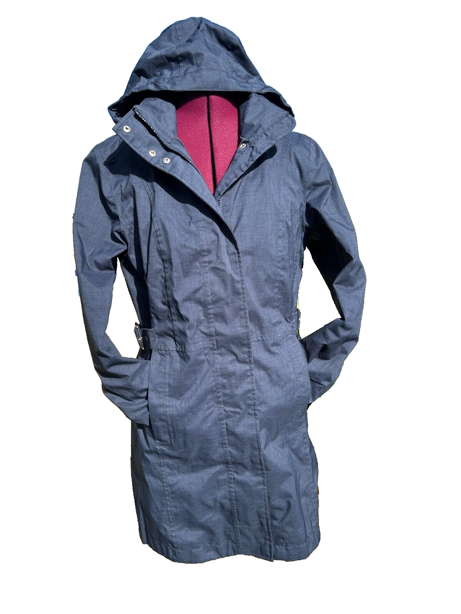 The Nort Face Hyvent Navy Blue Women Hoody Parka Size Small