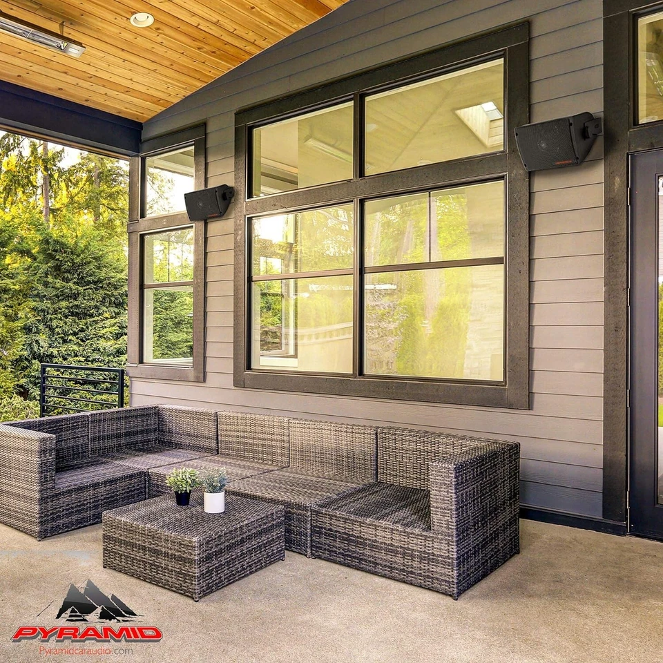 NUEVO (2) Par de altavoces de montaje en pared en superficie de 3 vías marina casa barco coche Jeep 4ohm Foto 3 de 4