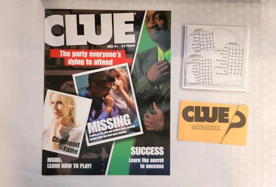 VGC - 2008 CLUE Board Game - Discover The Secrets - 2008 Parker Bros S1j - Image 4 of 4