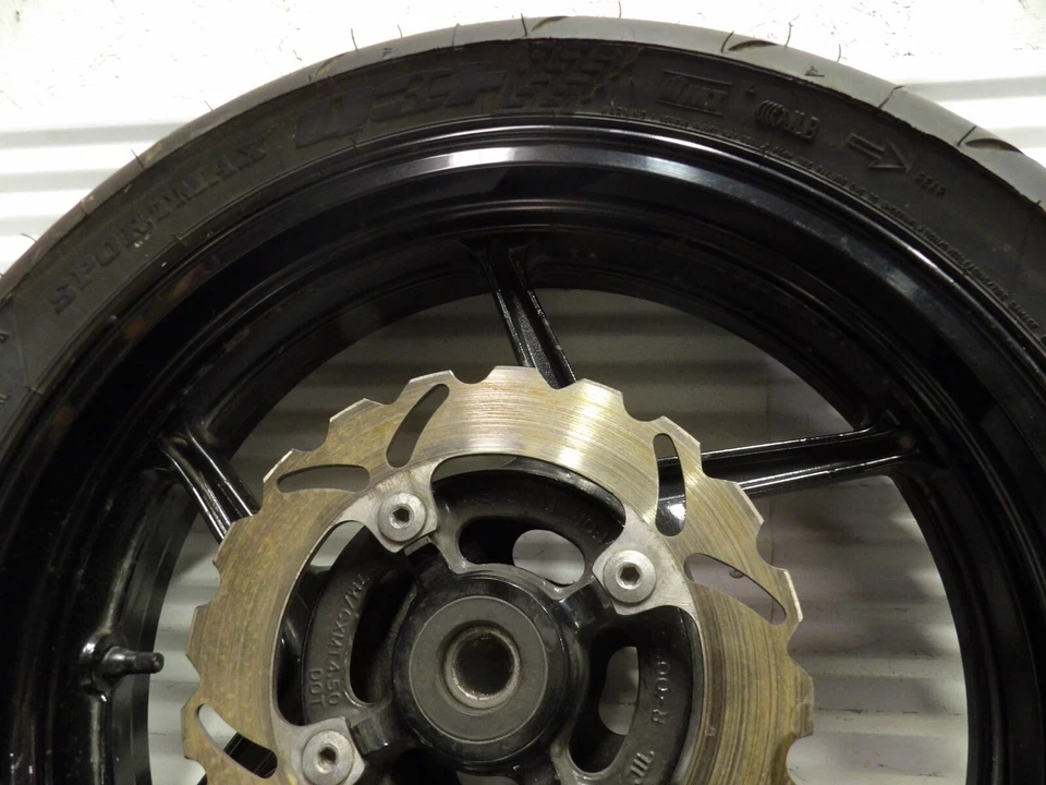 09-11 Llanta trasera Kawasaki Ninja 650R EX650A con neumático bonito 41073-0146-QT Foto 4 de 4