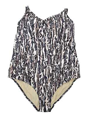 Elomi BLACK Fierce Wire Free One Piece Swimsuit, US X-Large | eBay
