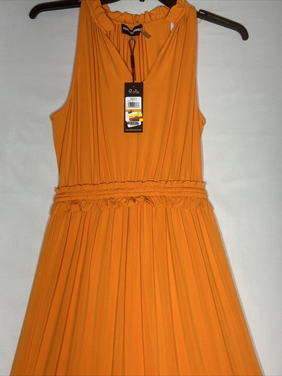 knee length dresses for ladies BUTTON-DOWN MAXI DRESS | Black | Women | KARL LAGERFELD main image 0