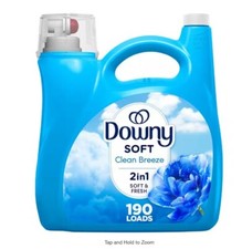 Downy Ultra Clean Breeze Scent Liquid Fabric Softener, 190-Loads, 140 fl. oz. 0.14 per gallon