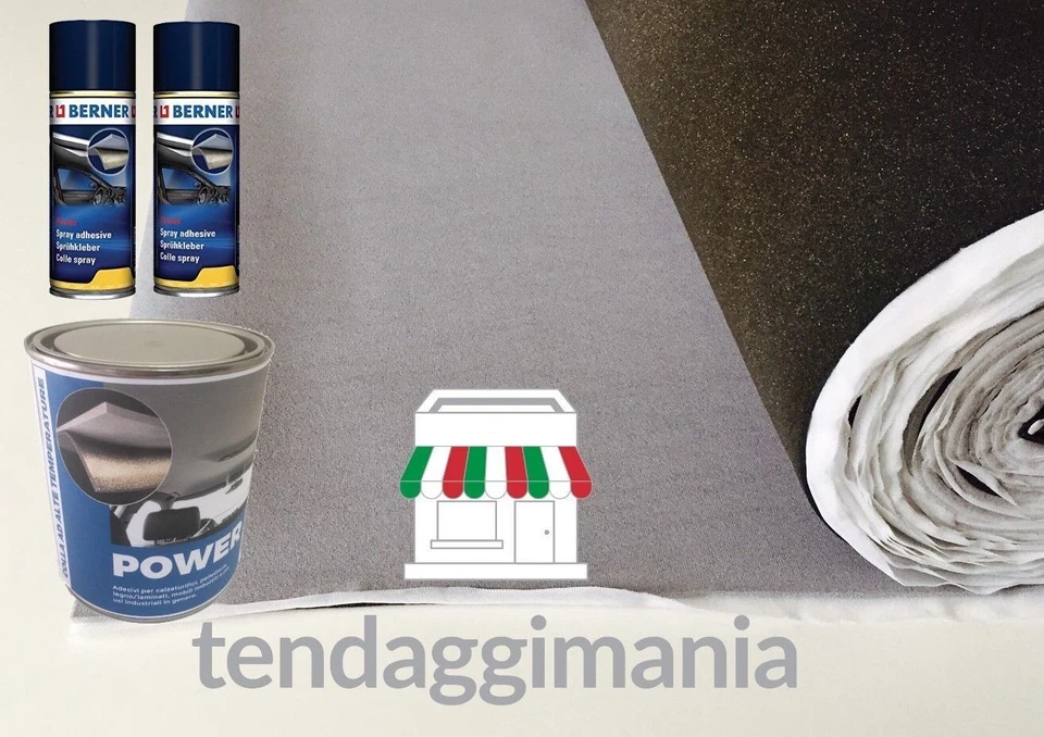 Kit rivestimento tessuto cielo tetto auto colore nero beige grigio - Immagine 4 di 4