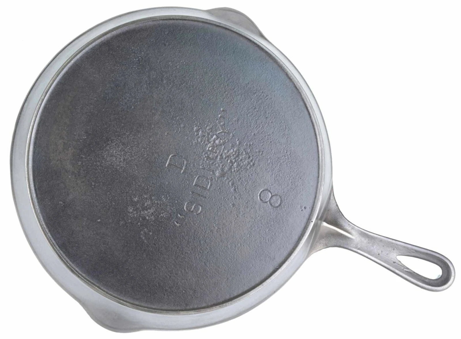Rare "D-SIDNEY" (Wagner) No 8 Cast Iron Skillets Excel Restored Condition
