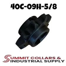 Summit Collars, #40 Roller Chain Sprocket C Type 5/8" Bore Hardened 9 Tooth