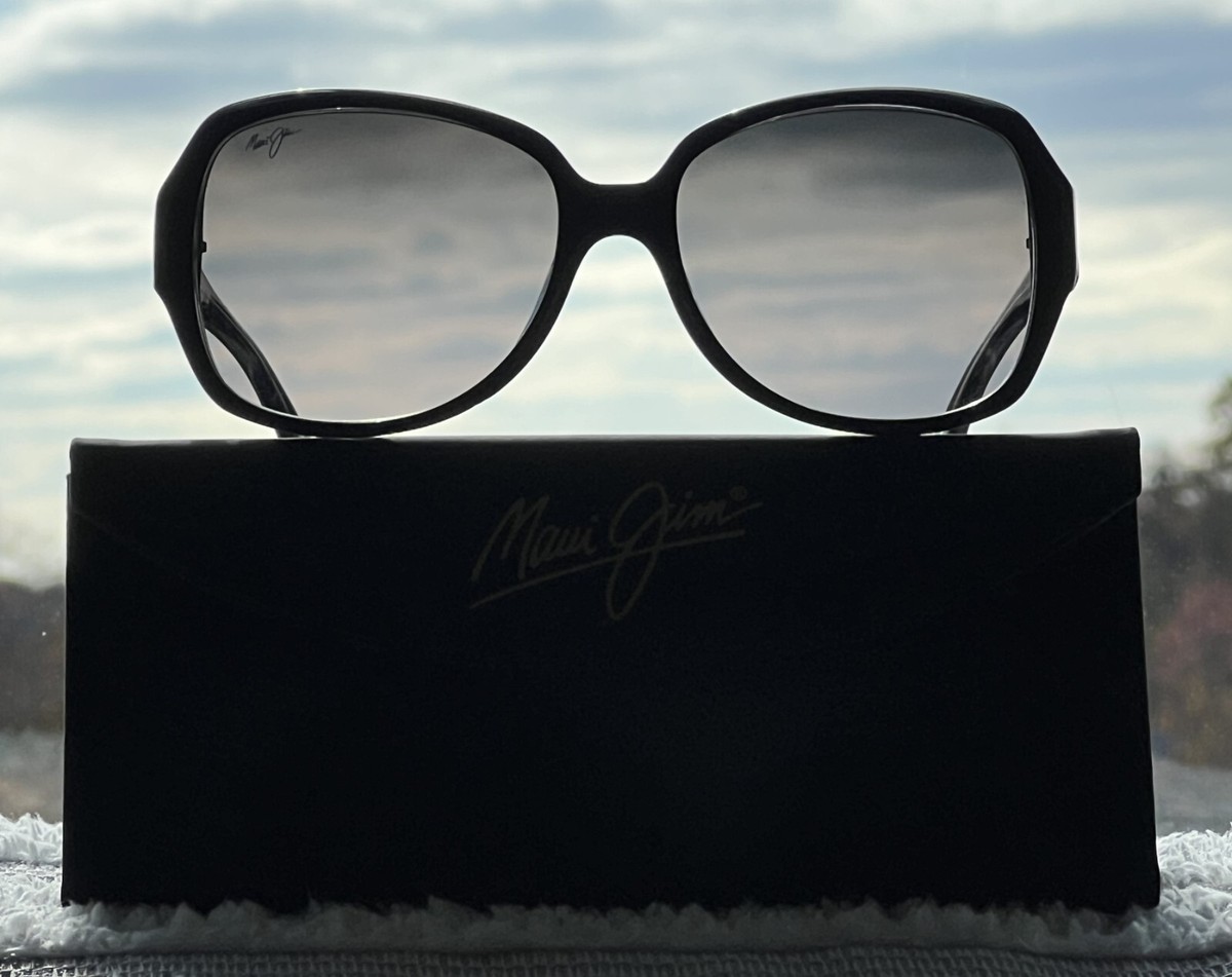 美品　マウイジム　KALENA　MJ299-02K　サングラス Maui Jim Sunglasses Frame Only MJ299-02K Kalena Black/Clear