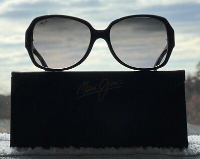 Maui Jim Kalena MJ 299 02K Gloss Black Frame + Neutral Grey