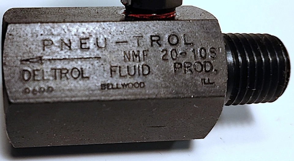Deltrol NMF20-10S 1/4 NPTF Manual Flow Control Needle Valve - Image 4 of 4