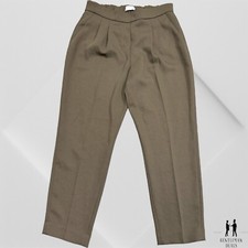 Babaton Jogger Pants Cropped Dexter Pleated Brown Blush High Waisted Size 4 S-M