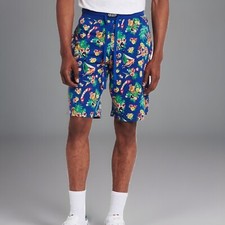 POLO RALPH LAUREN Men's Bear Hawaiian Jersey Lounge Sleep Shorts small