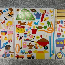 RARE Vintage Mrs. Grossman's Stickers Lot 3 Sheets 6x8" NEW NOS 1993 Kids Animal