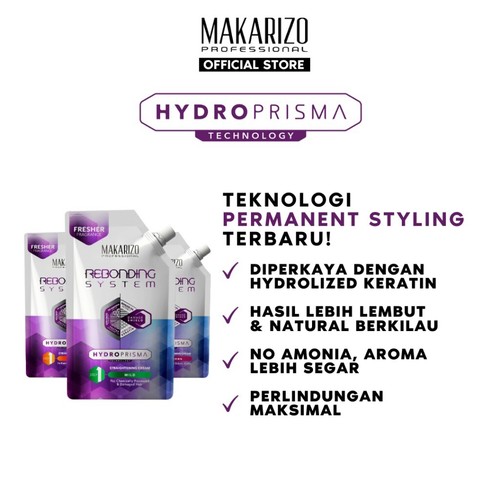 PASO 1 Makarizo Rebonding System Hydroprisma Fuerte 500 ml - Imagen 4 de 5