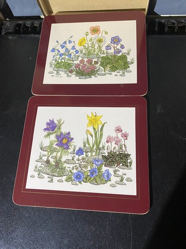 Cloverleaf Set 6 ALPINE FLOWERS Table Mats Place Mats - Picture 3 of 5