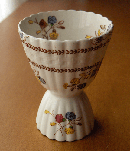 Spode Cowslip Doppel Eierbecher ~ Made in England ~ makellos - keine Reserve! - Bild 1 von 3