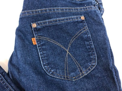 Herren Vintage Levis Jeans 36 x 26 SAUM KURZ mit einem Skosh mehr Zimmerblau