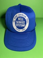 Vintage Bell Systems Snapback Employee Advertising Trucker Hat Cap