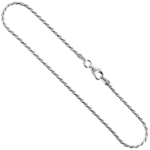 Sterling Silver Rope Chain Necklaces 1 