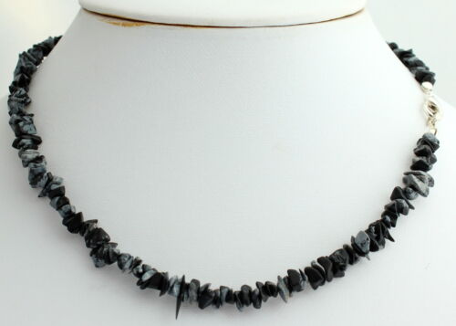 Gemstone splinter chain splinter chains approx. 45 cm long with silver plated closure - Picture 15 of 20