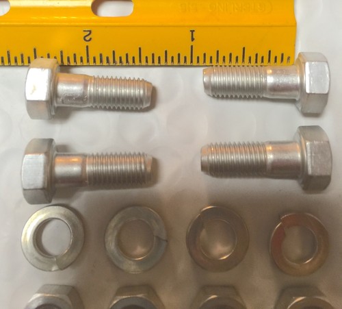 Harley CP-1038 5/16”-24 x 7/8” Bolts w/ Nuts & Lock Washers x 4 OEM 3996 Cad - Picture 2 of 4