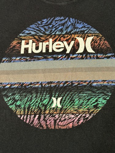 HURLEY - Herren T-Shirt Kurzarm - Größe 2XL - EXTRA EXTRA LARGE - SCHWARZ