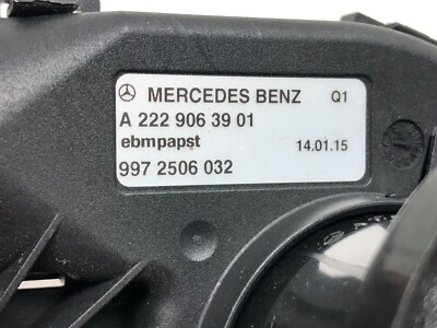 Blower Motor MERCEDES S-class W222 A2229063901 for sale online | eBay