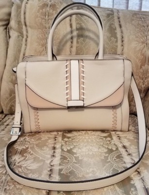 guess tan handbag