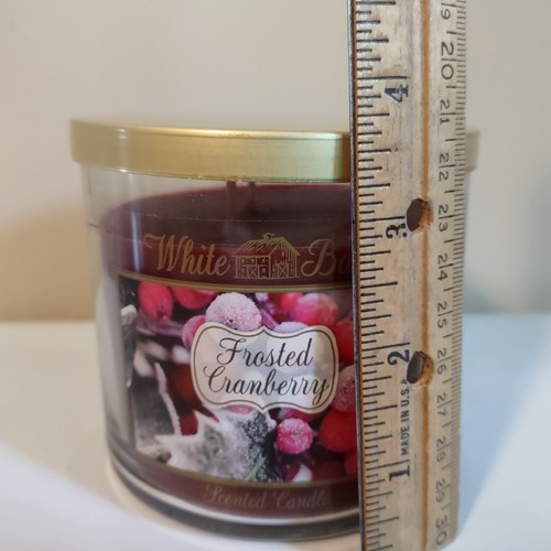 Bath & Body Works Scented Candle Frosted Cranberry 3 Wick 14.5 oz - Picture 5 of 6