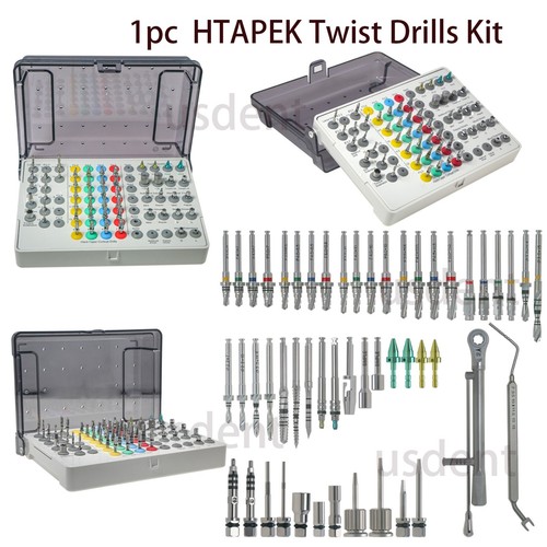 HTAPEK Taper Kit - 51pc OSSTEM Style Dental Implant Set Optimal Bone Contact - Picture 2 of 24