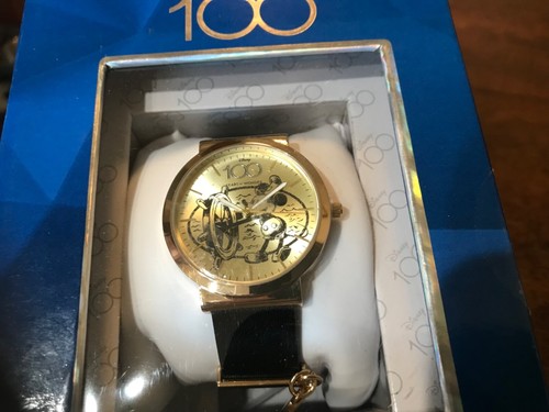 Disney 100th Anniversary Mickey Mouse Steamboat Willie Accutime Uhr ~ KOSTENLOSER VERSAND