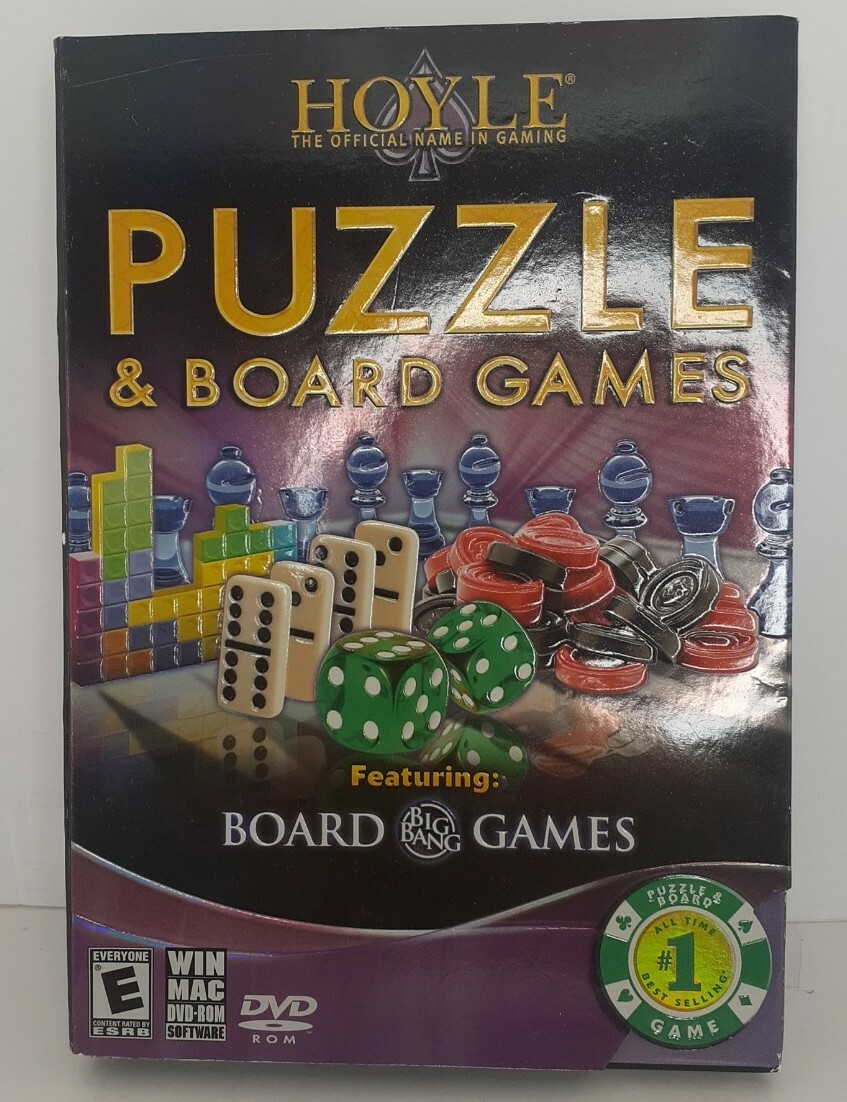 Hoyle Puzzle and Board Games PC 2009 Big Box With Rulebook User Guide Brand  New | eBay