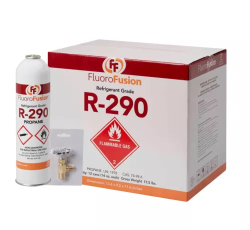 Refrigerants, R-290, (12 cans ) 14 oz.