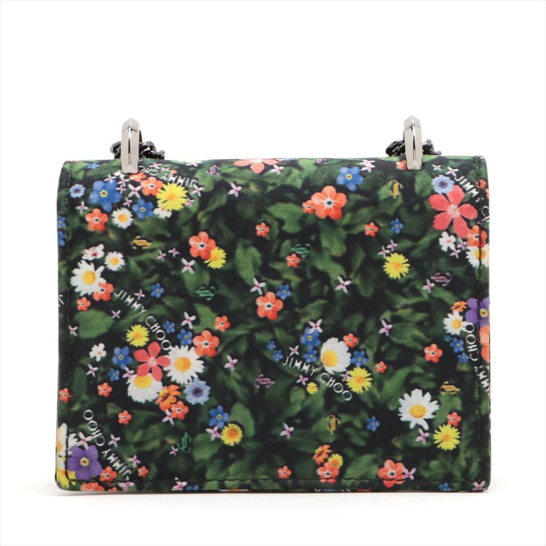 Jimmy Choo Madeline Satin Chain Shoulder Bag Multicolor JC Jimmy Choo Madeline Satin Chain Shoulder Bag Multicolor JC