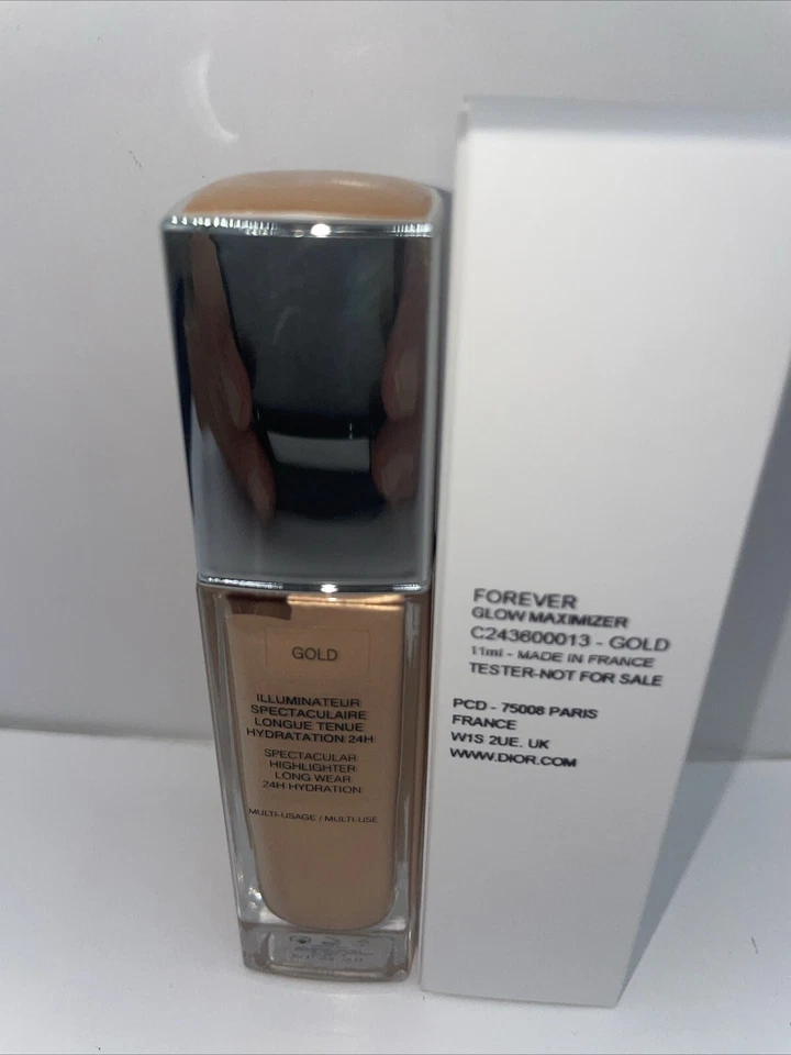 Dior Forever Glow Maximizer Highlighter Gold 0.37 fl oz / 11ml NEW TESTER - Image 3 of 4